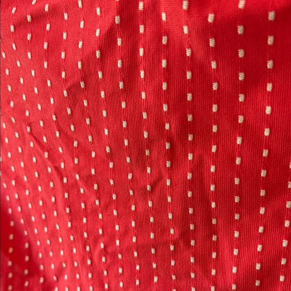 Cacique Red/Melon color Polka Dot Swimsuit top Size 36 DDD - Picture 2 of 7